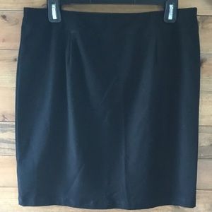 Eileen Fisher Women’s Black Pull On A Line Stretch Casual Mini Skirt Size PL